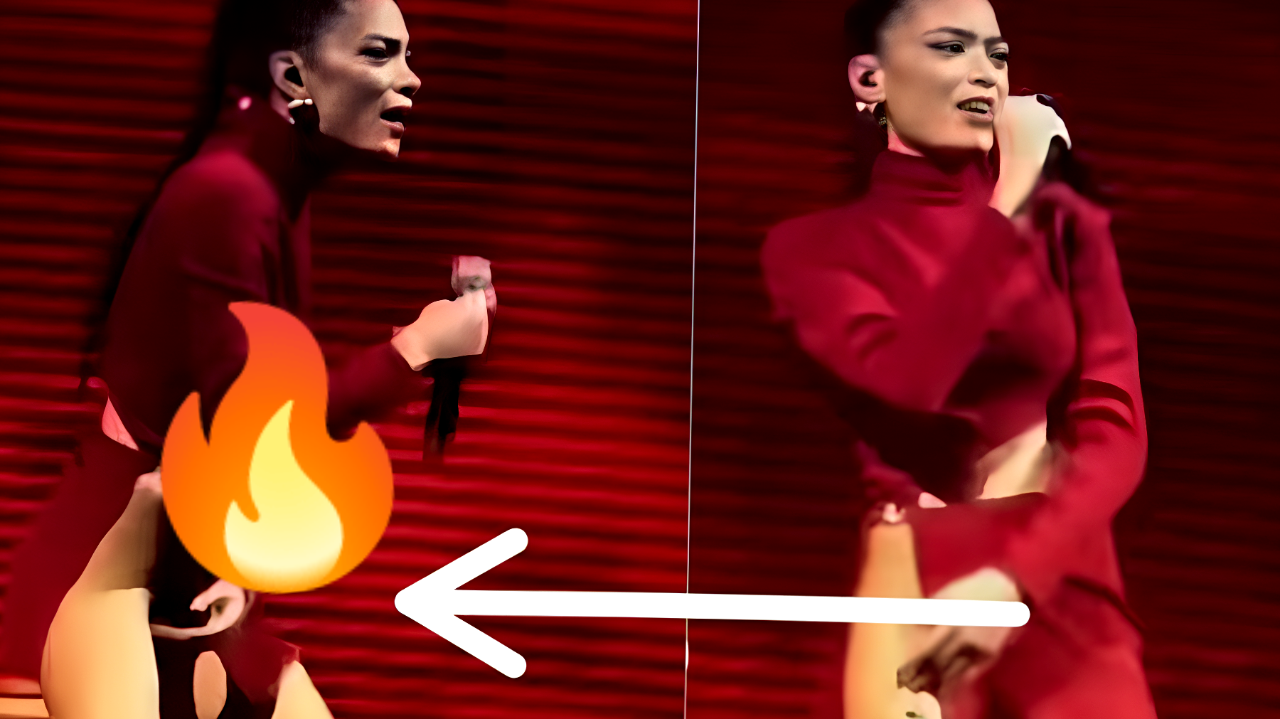 Elodie si svela come Laura Pausini: fa una rivelazione hot sul palco - VIDEO