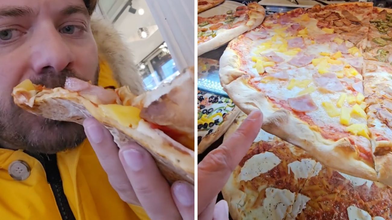 pizza ananas assaggio