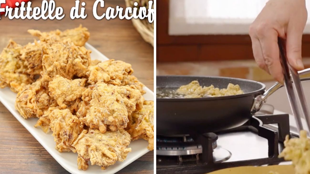 carciofi frittelle preparazione