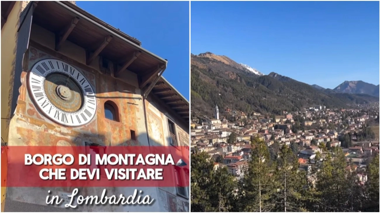 Lombardia, borgo di montagna nasconde un orologio astronomico unico in Europa: tutto da visitare