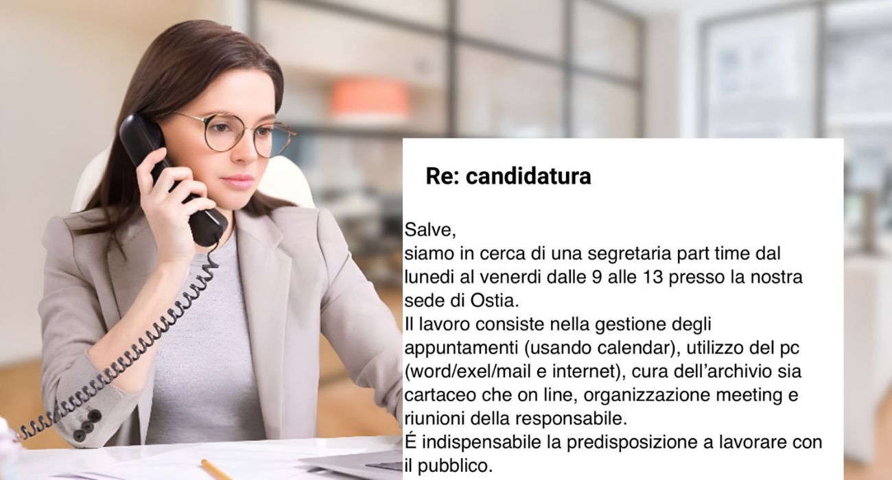 Lazio, azienda di Ostia cerca segretaria ma l'annuncio di lavoro è assurdo: "Non c'è fine al peggio, quanto pagano"