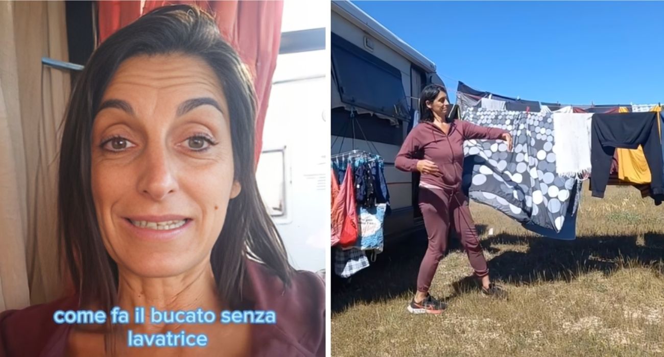 "Vivo in camper e non ho la lavatrice: così faccio il bucato quando serve"