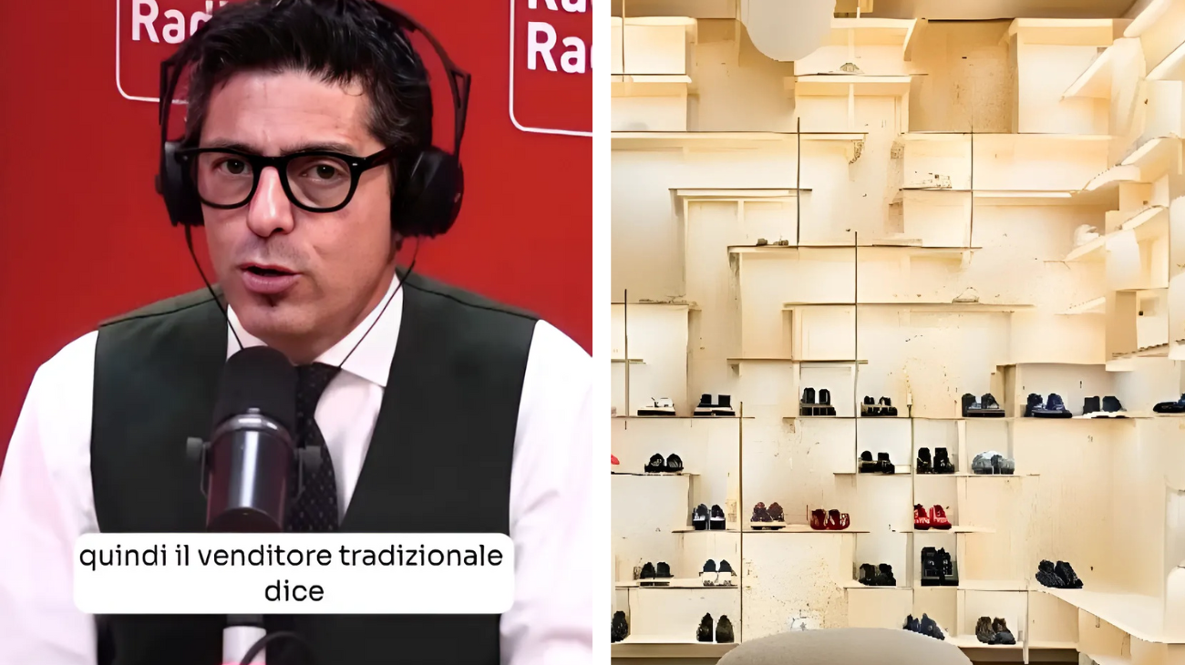 chiede 15 euro per provare le scarpe