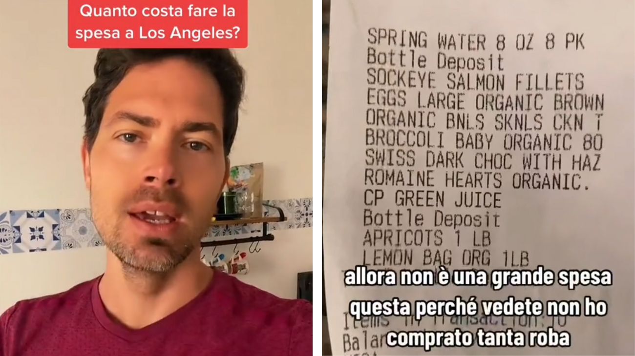 Fa la spesa al supermercato di Los Angeles poi mostra lo scontrino: "Ho comprato pochissime cose"