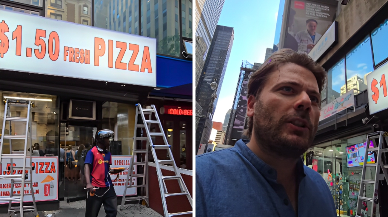 Il trancio di pizza più economico di New York ha cambiato prezzo