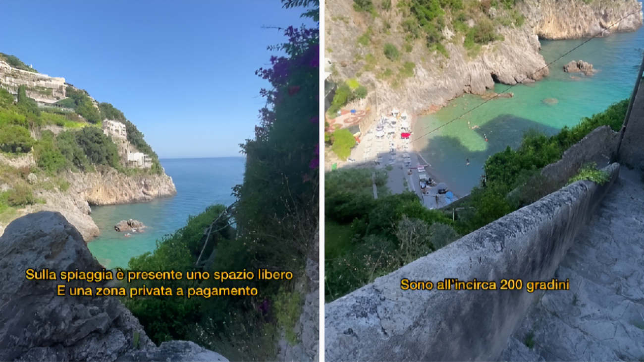 spiaggia costiera amalfitana