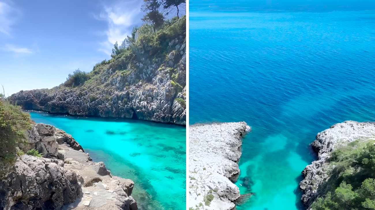 Questa è considerata la cala più bella del Salento