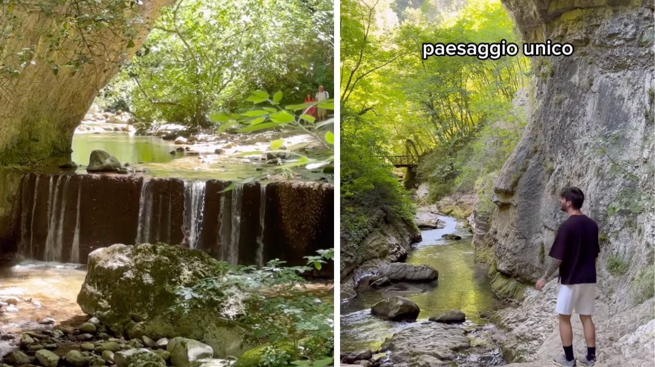 Abruzzo, escursione lontanissima dal caldo: bosco immerso tra alberi e cascate