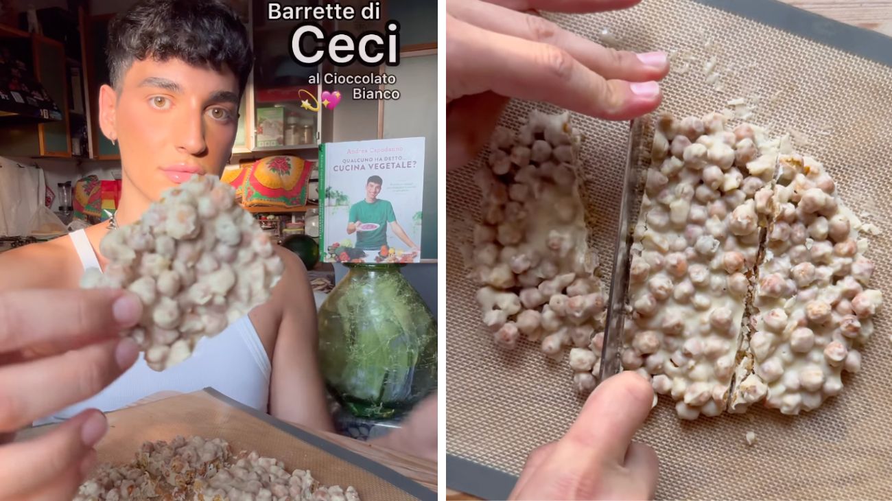 Cioccolato bianco e ceci, la merenda vegana che ha conquistato i social: ricetta facilissima