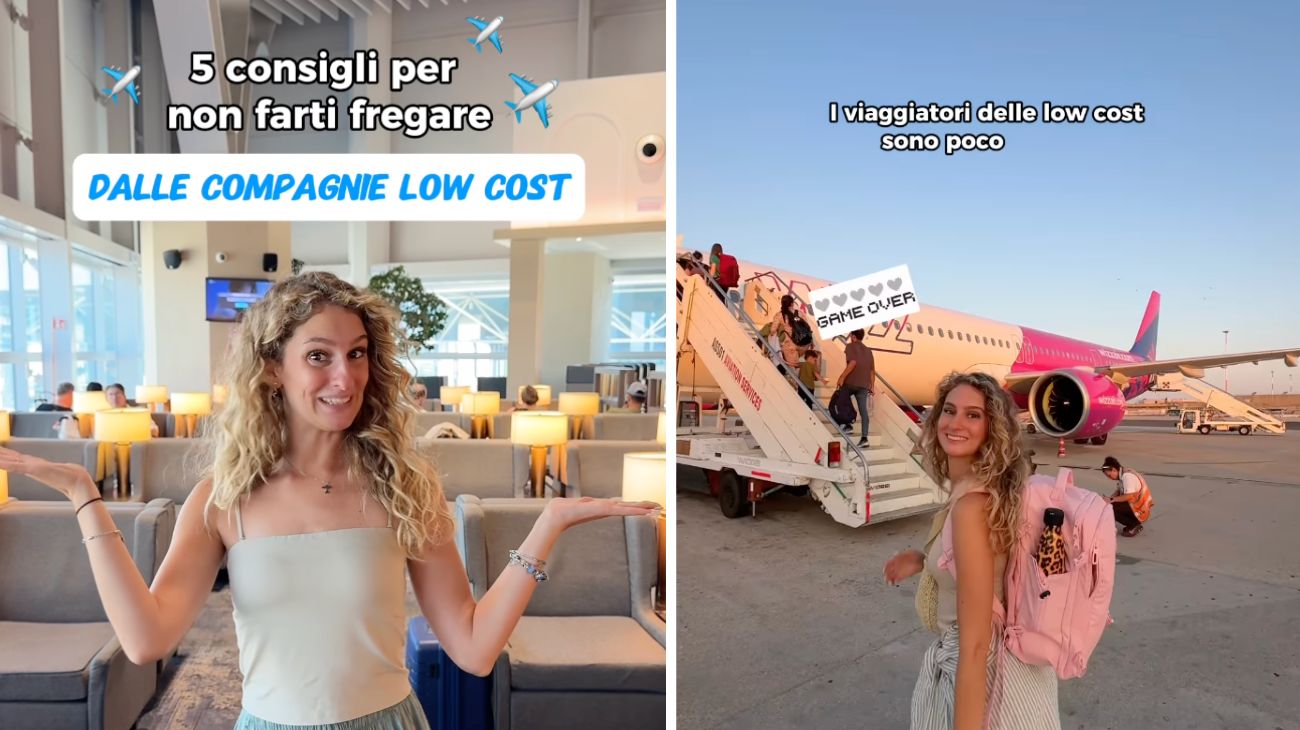 Influencer spiega come non farsi fregare dalle compagnie low cost: "C'è un segreto per non spendere soldi inutili"