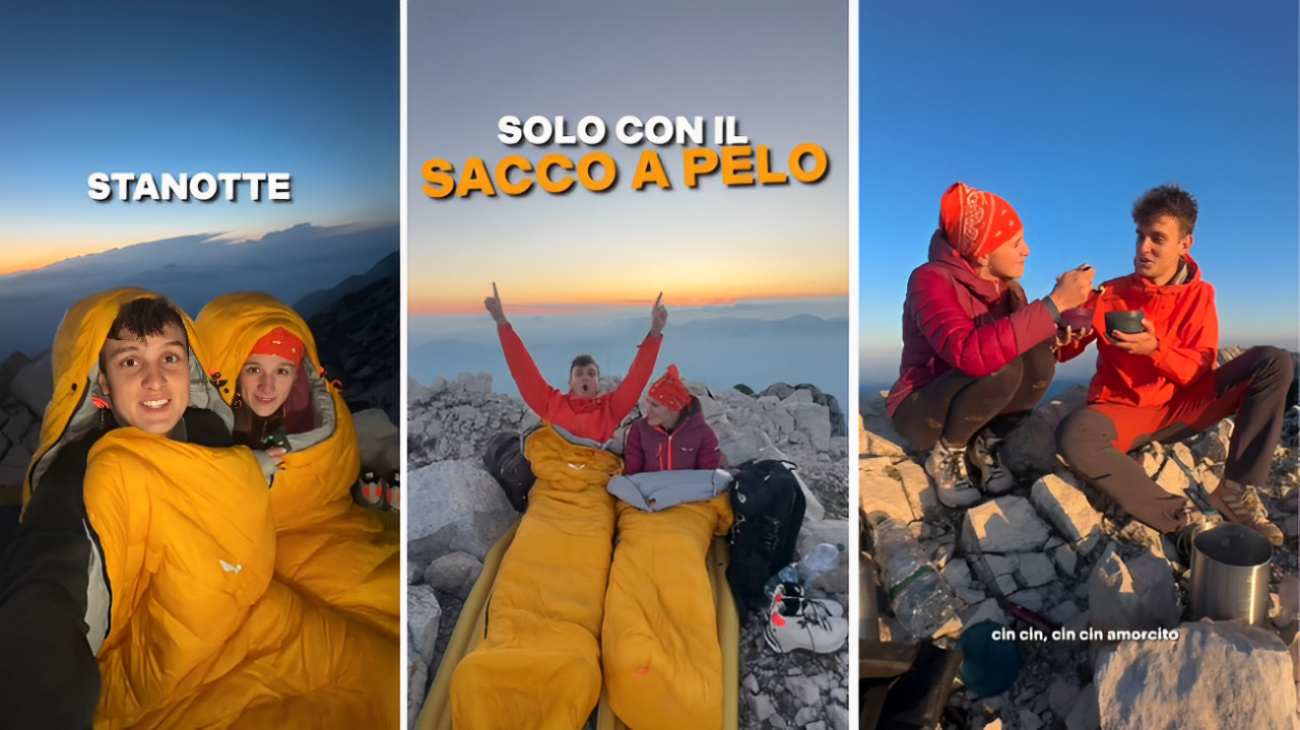 Dormire in cima a una montagna